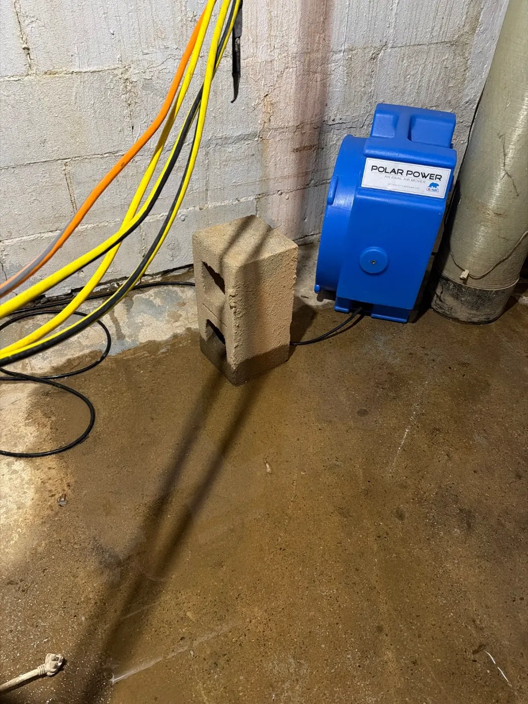 Basement water extraction in Lantern Lakes Indiana home
